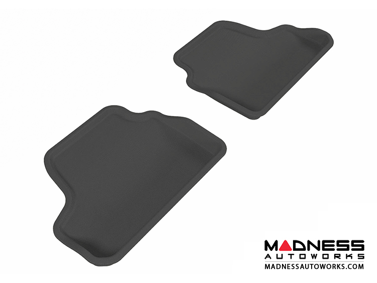 BMW 3 Series Convertible (E93) Floor Mats (Set of 2) - Rear - Black by 3D MAXpider